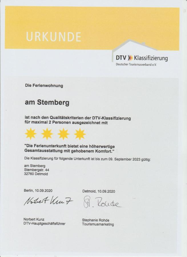 Ferienwohnung Am Stemberg Detmold Ngoại thất bức ảnh